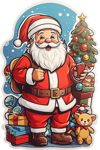 Santa_Sticker